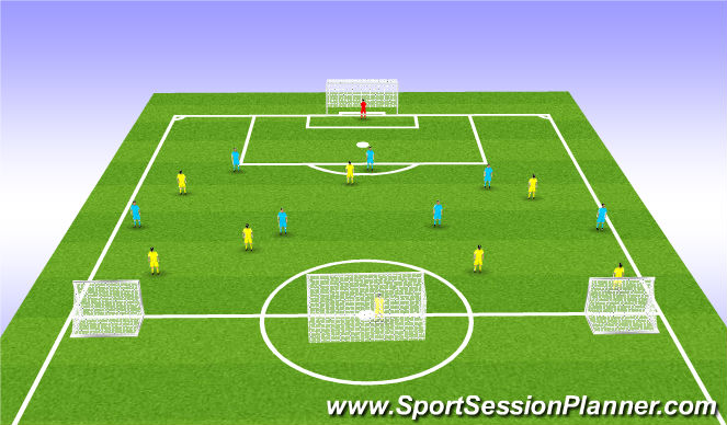 Football/Soccer Session Plan Drill (Colour): Skill
