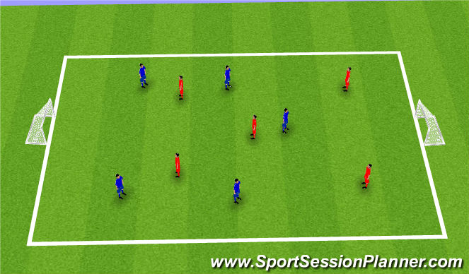 Football/Soccer Session Plan Drill (Colour): Free Play: