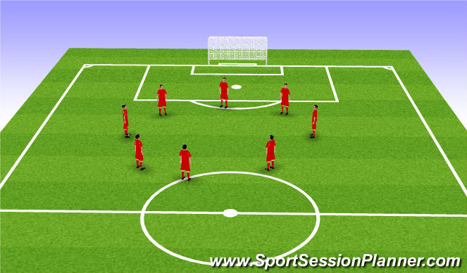Football/Soccer Session Plan Drill (Colour): Activation and Warm Up