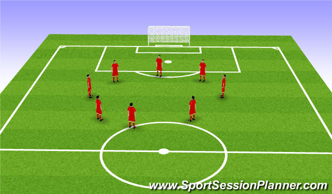 Football/Soccer Session Plan Drill (Colour): Activation and Warm Up
