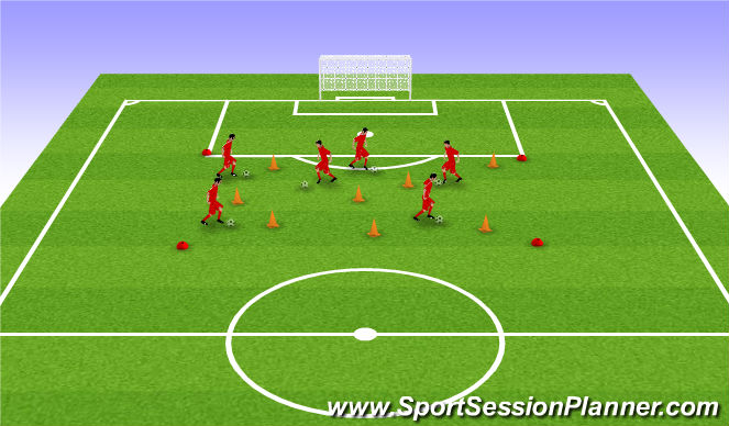 Football/Soccer Session Plan Drill (Colour): Nomads Moves