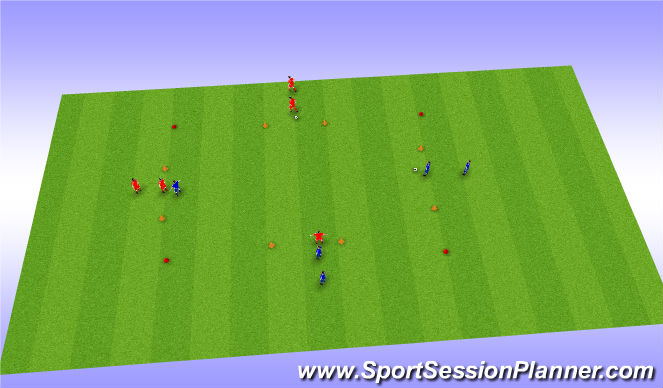 Football/Soccer Session Plan Drill (Colour): Screen 3