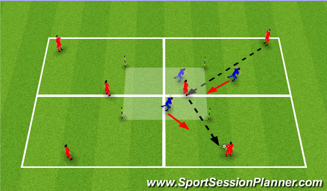 Football/Soccer Session Plan Drill (Colour): Arrival
