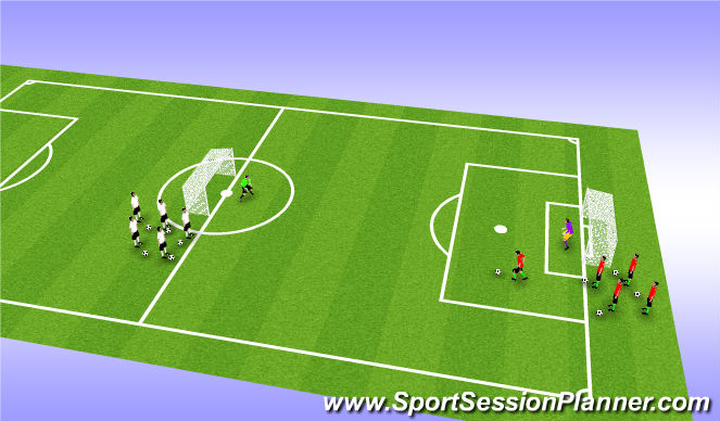 Football/Soccer Session Plan Drill (Colour): Numbers Up