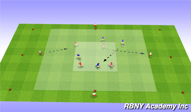 Football/Soccer Session Plan Drill (Colour): Technical Repetitions
