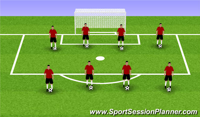 Football/Soccer Session Plan Drill (Colour): Fall ODP 1st Session Week 12