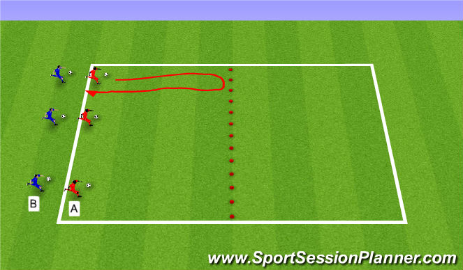 Football/Soccer Session Plan Drill (Colour): Pyramid - 7s