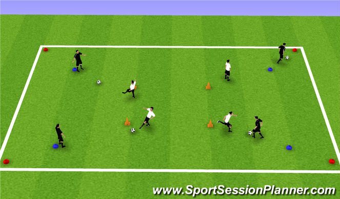 Football/Soccer Session Plan Drill (Colour): T2