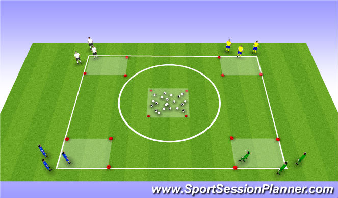 Football/Soccer Session Plan Drill (Colour): Robin Hood
