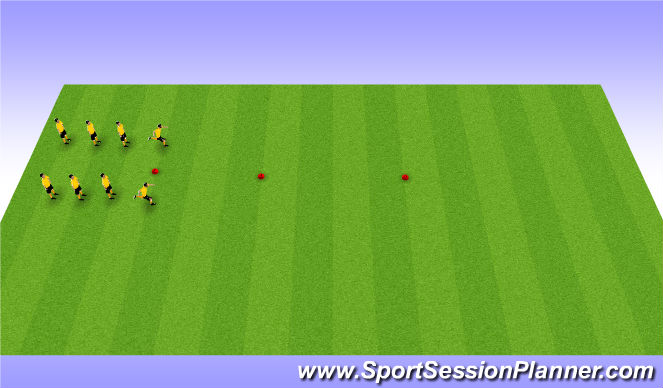 Football/Soccer Session Plan Drill (Colour): Brazilian Warmup