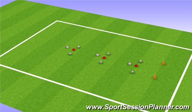 Football/Soccer Session Plan Drill (Colour): SKILLS CHALLENGE