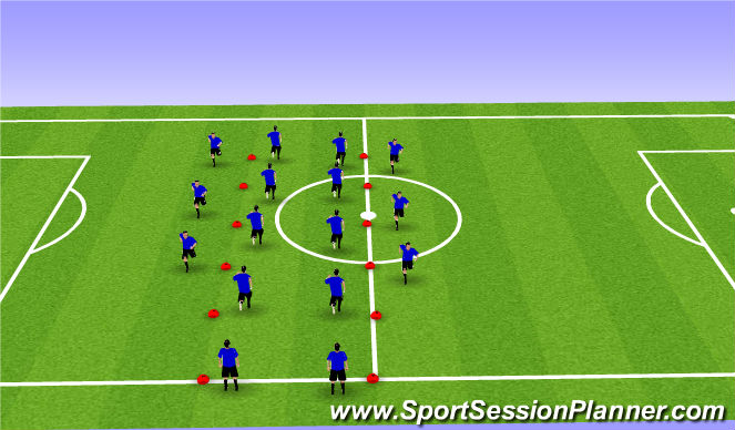 Football/Soccer Session Plan Drill (Colour): FIFA 11+