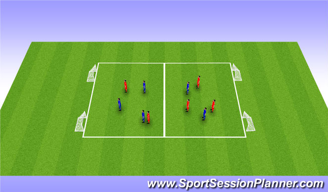 Football/Soccer Session Plan Drill (Colour): End Game