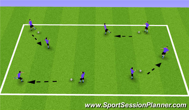 Football/Soccer Session Plan Drill (Colour): Passing Play Maker