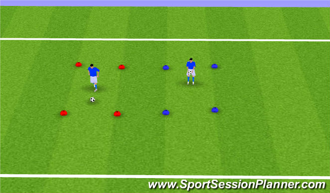 Football/Soccer Session Plan Drill (Colour): Juggling Benchmark