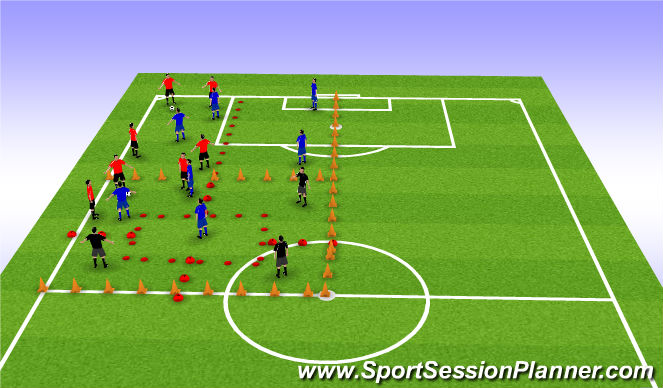 Football/Soccer Session Plan Drill (Colour): Part