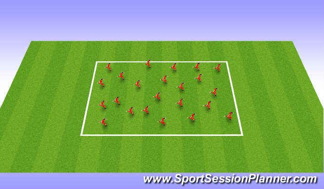 Football/Soccer Session Plan Drill (Colour): Single Leg Efficiency