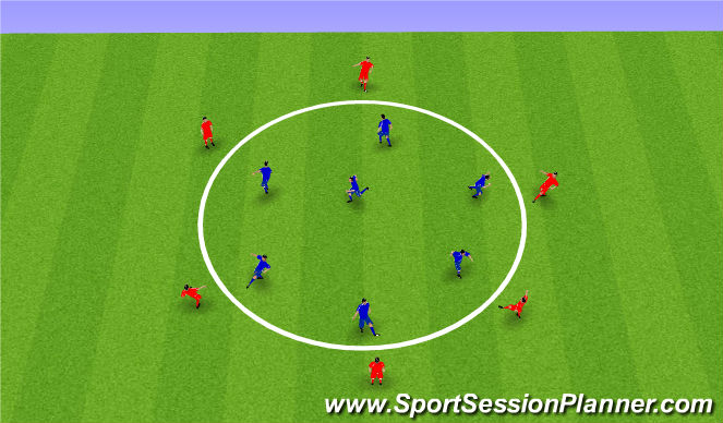 Football/Soccer Session Plan Drill (Colour): Roxbury Circle