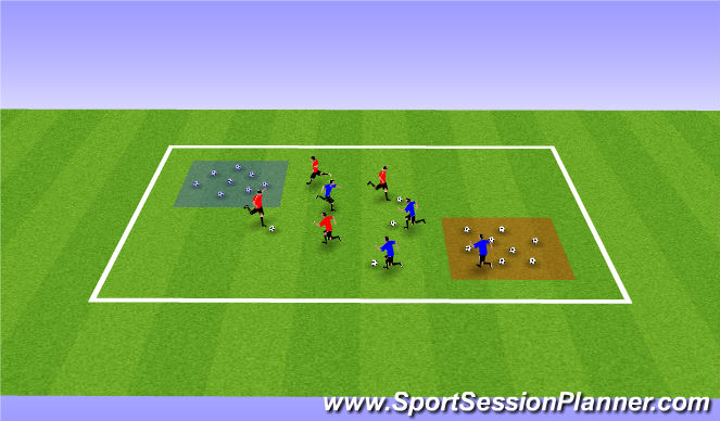 Football/Soccer Session Plan Drill (Colour): Robber Wars