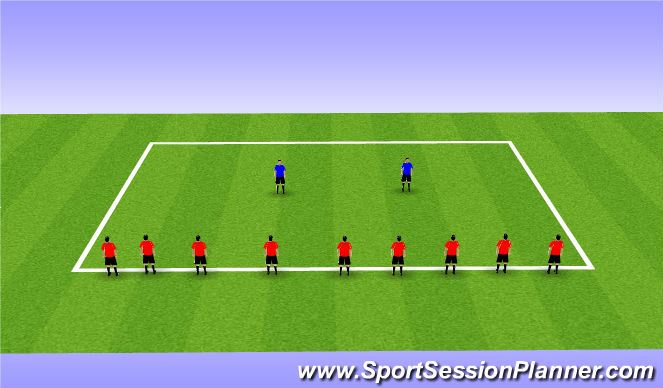 Football/Soccer Session Plan Drill (Colour): Crocodiles and Bees
