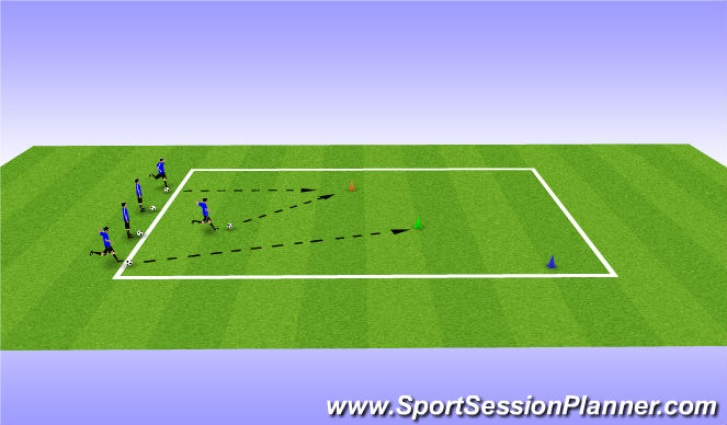 Football/Soccer Session Plan Drill (Colour): Soccer Golf