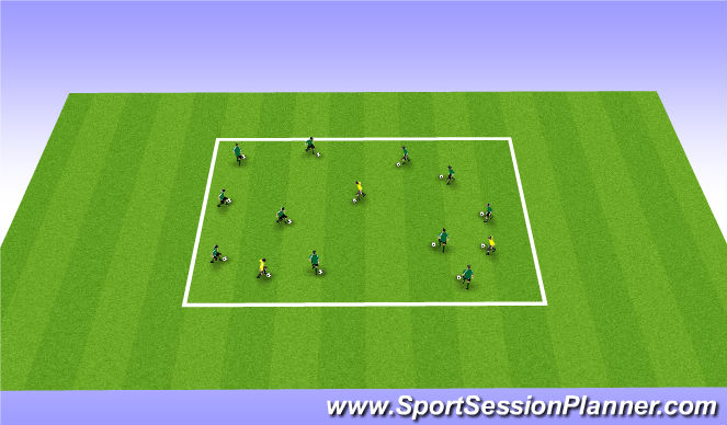 Football/Soccer Session Plan Drill (Colour): Free Style