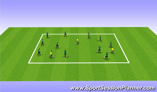 Football/Soccer Session Plan Drill (Colour): Free Style Lifts