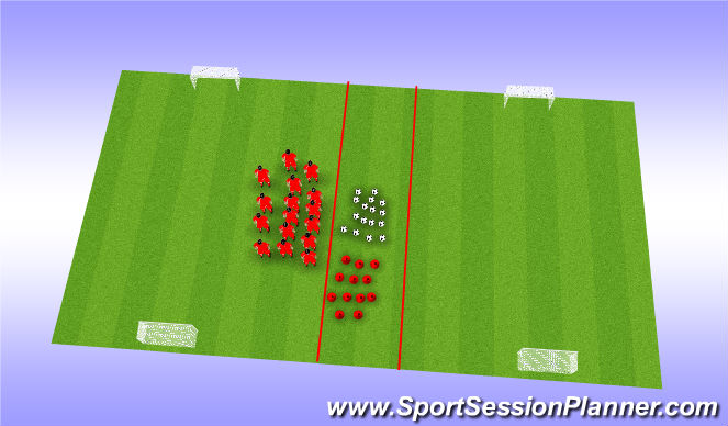 Football/Soccer Session Plan Drill (Colour): 4 v 4 game