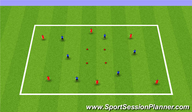 Football/Soccer Session Plan Drill (Colour): Posession Game