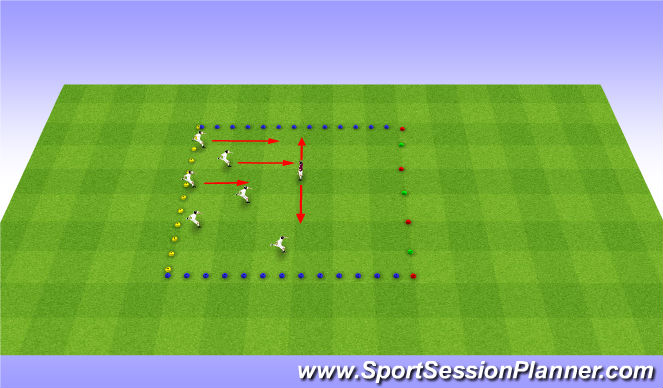 Football/Soccer Session Plan Drill (Colour): Sponge Bob