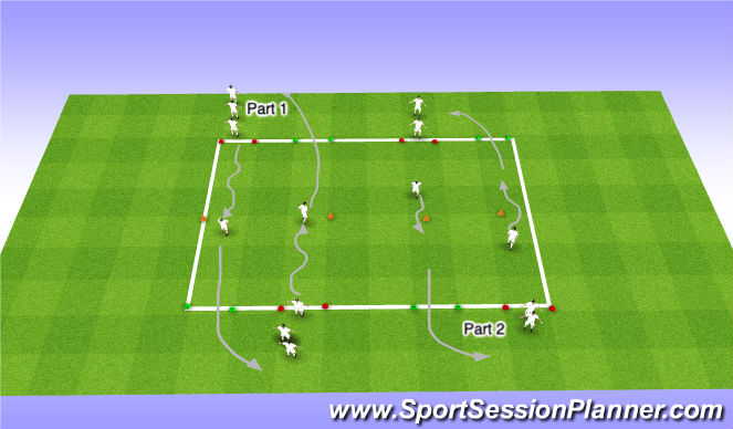 Football/Soccer Session Plan Drill (Colour): Individual Possession