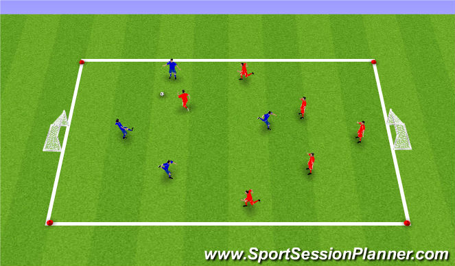 Football/Soccer Session Plan Drill (Colour): Global - SSG