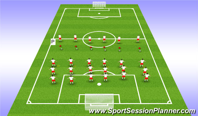 Football/Soccer Session Plan Drill (Colour): Physical