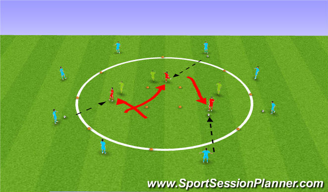 Football/Soccer Session Plan Drill (Colour): Screen 1