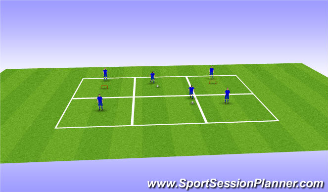 Football/Soccer Session Plan Drill (Colour): Endurance Training