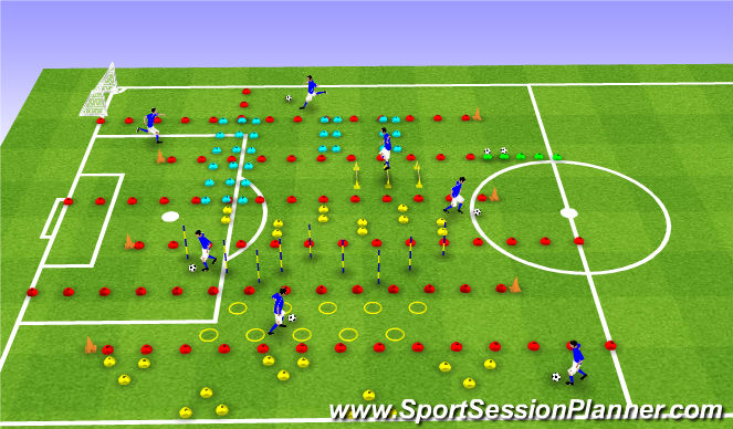 Football/Soccer Session Plan Drill (Colour): Screen 1