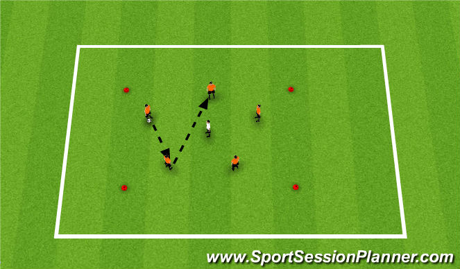 Football/Soccer Session Plan Drill (Colour): Rondos