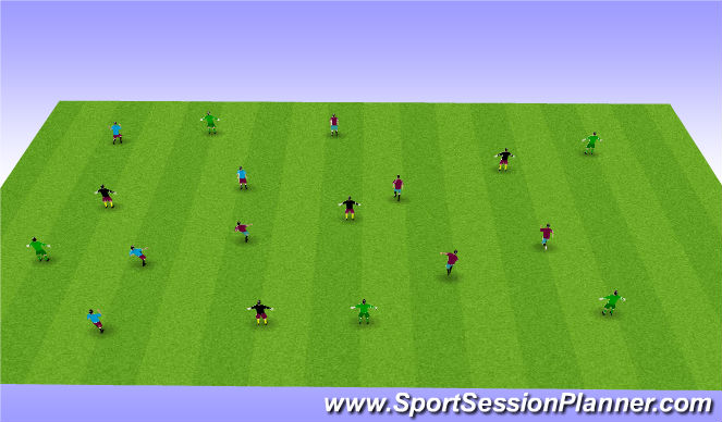 Football/Soccer Session Plan Drill (Colour): Screen 1