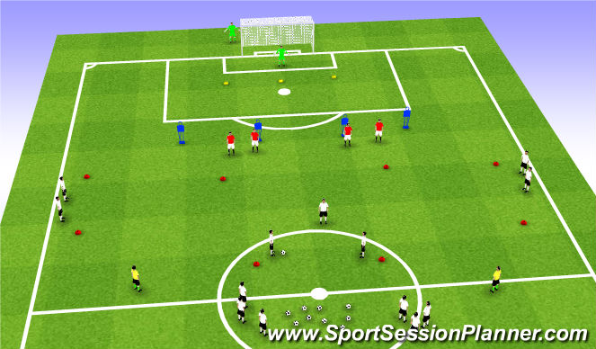 Football/Soccer Session Plan Drill (Colour): Screen 1