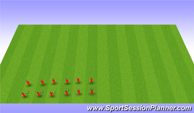 Football/Soccer Session Plan Drill (Colour): Touches (8 min)