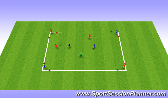 Football/Soccer Session Plan Drill (Colour): Part