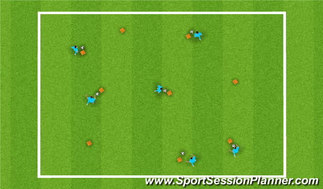 Football/Soccer Session Plan Drill (Colour): The Network