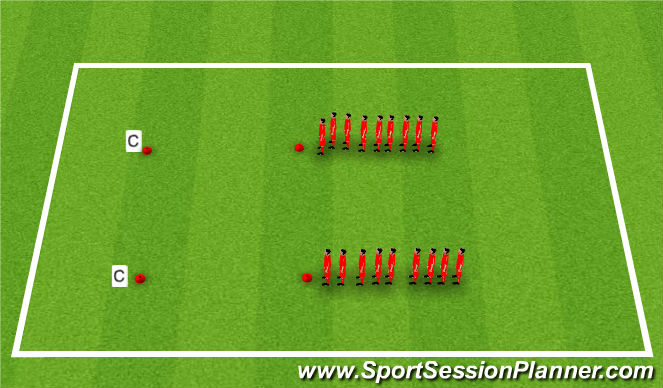 Football/Soccer Session Plan Drill (Colour): Analytical 2