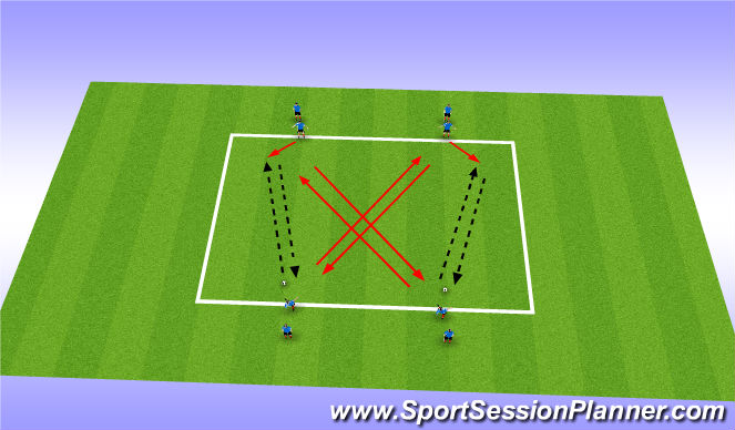 Football/Soccer Session Plan Drill (Colour): 1