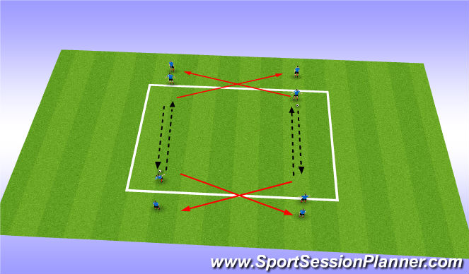 Football/Soccer Session Plan Drill (Colour): 2
