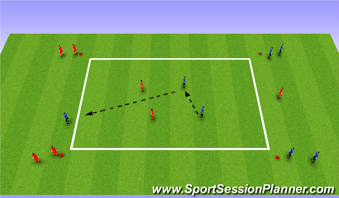 Football/Soccer Session Plan Drill (Colour): Screen 1