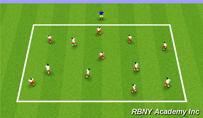 Football/Soccer Session Plan Drill (Colour): Mario Tag