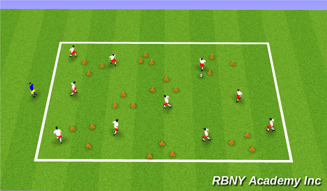 Football/Soccer Session Plan Drill (Colour): Mushroom Kingdom