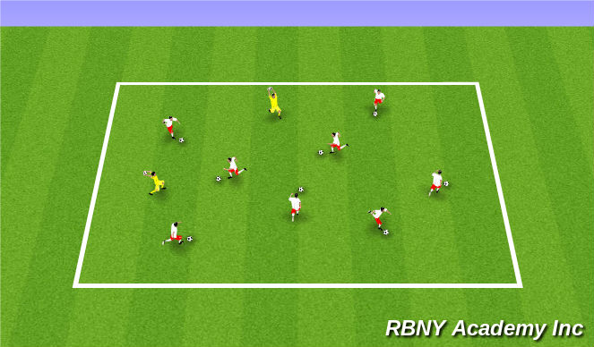 Football/Soccer Session Plan Drill (Colour): Ghostbusters