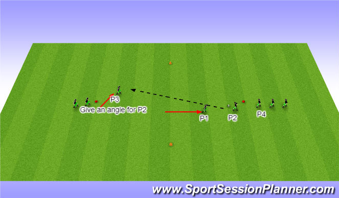 Football/Soccer Session Plan Drill (Colour): Stage 2